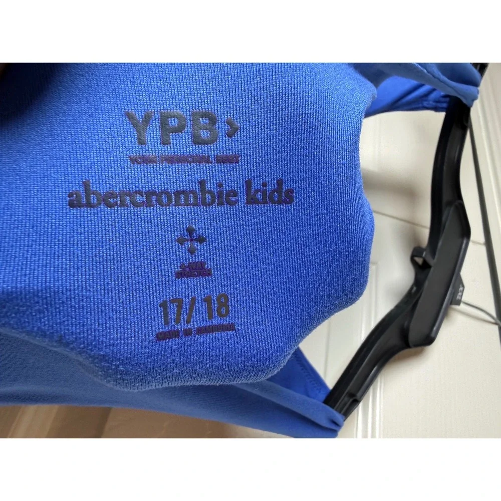 Abercrombie Kids YPB Active Dress Blue Racerback Built-in Shorts Pockets 17/18